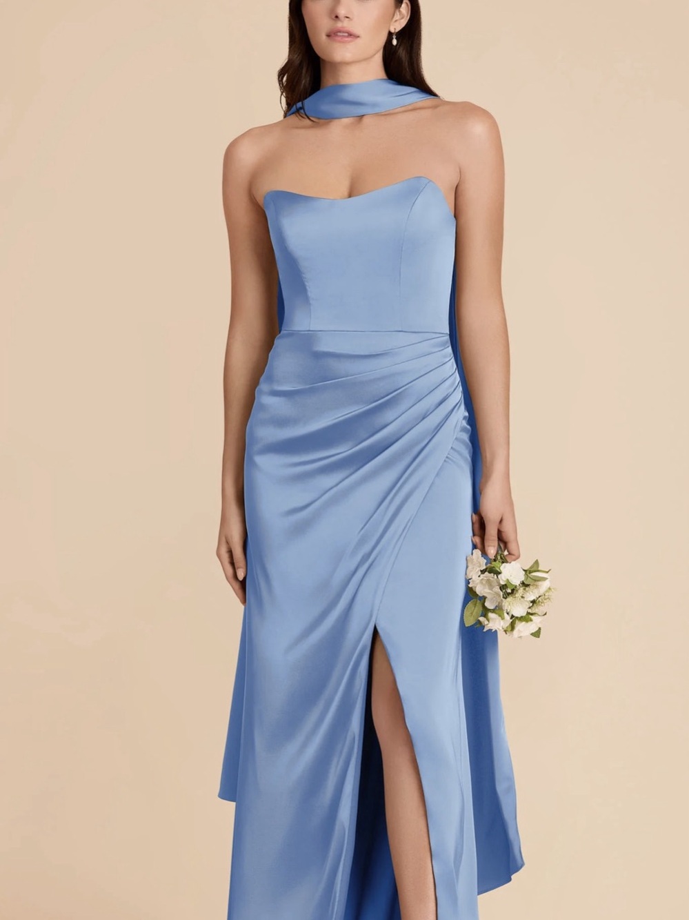 Birdy grey satin dress